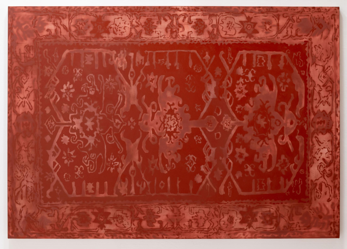 Persijas sarkanais Nr. 1 | Persian Red No. 1, 2026. Lins, eļļa | Oil on linen canvas, 126 × 180 × 3 cm.