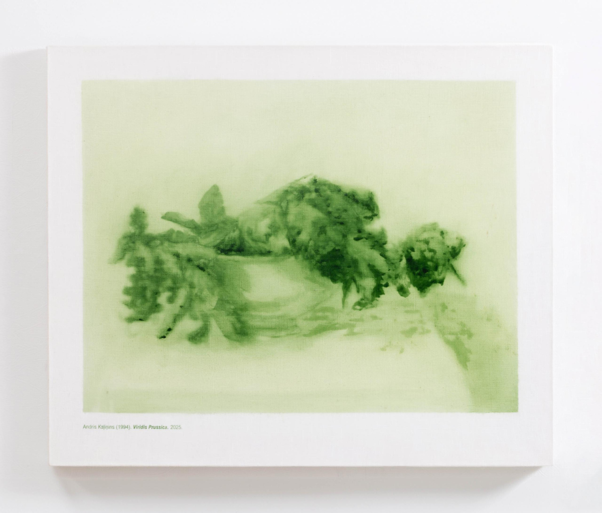 Prūsijas zaļais. 4. lapa | Prussian Green. Plate 4, 2025. Oil on canvas, 55 x 66 cm.